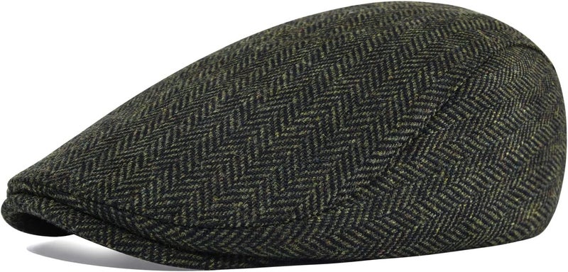 STARANCE 2 Pack Newsboy Hats for Men Wool Blend Ivy Driving Flat Cap - Image 5